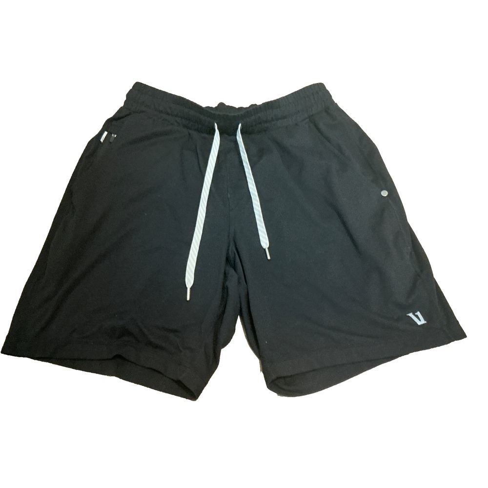 Vuori Everyday Shorts 8" Men Size Small Black Athletic Drawstring Elastic Waist